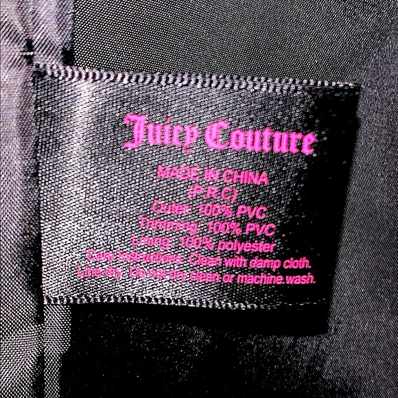 JUICY COUTURE Hot Pink/Black Strip Tote Bag, NWOT! - Picture 4 of 8